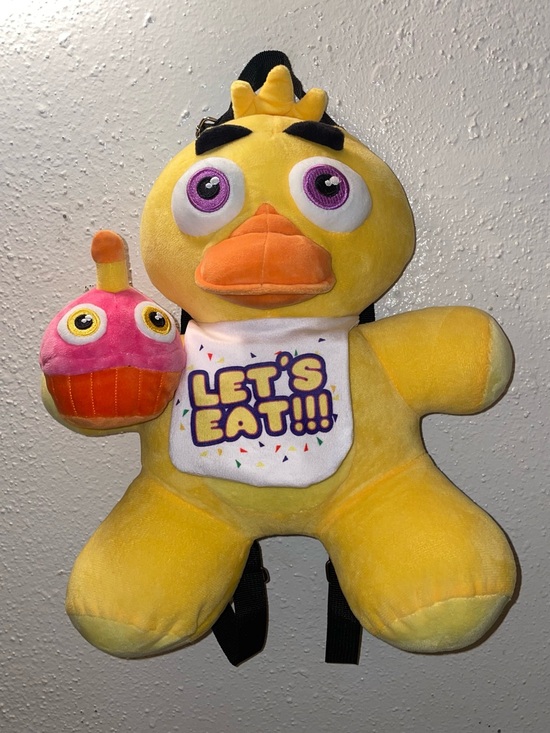 Bioworld Other - Five Nights at Freddy's Chica Plush Backpack "Let's Eat!!!"